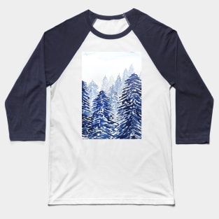 snowy pine forest Baseball T-Shirt